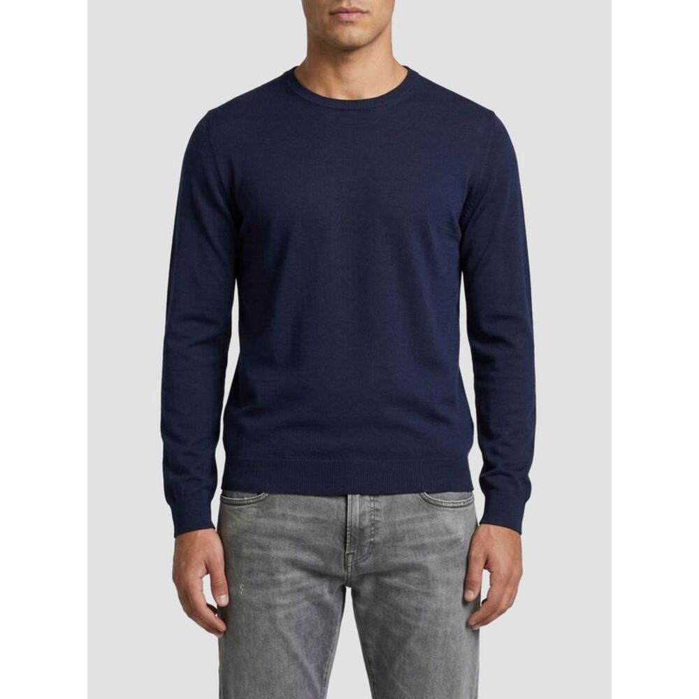 Roberto Collina Men Cotton Crew Neck Pullover Roberto Collina